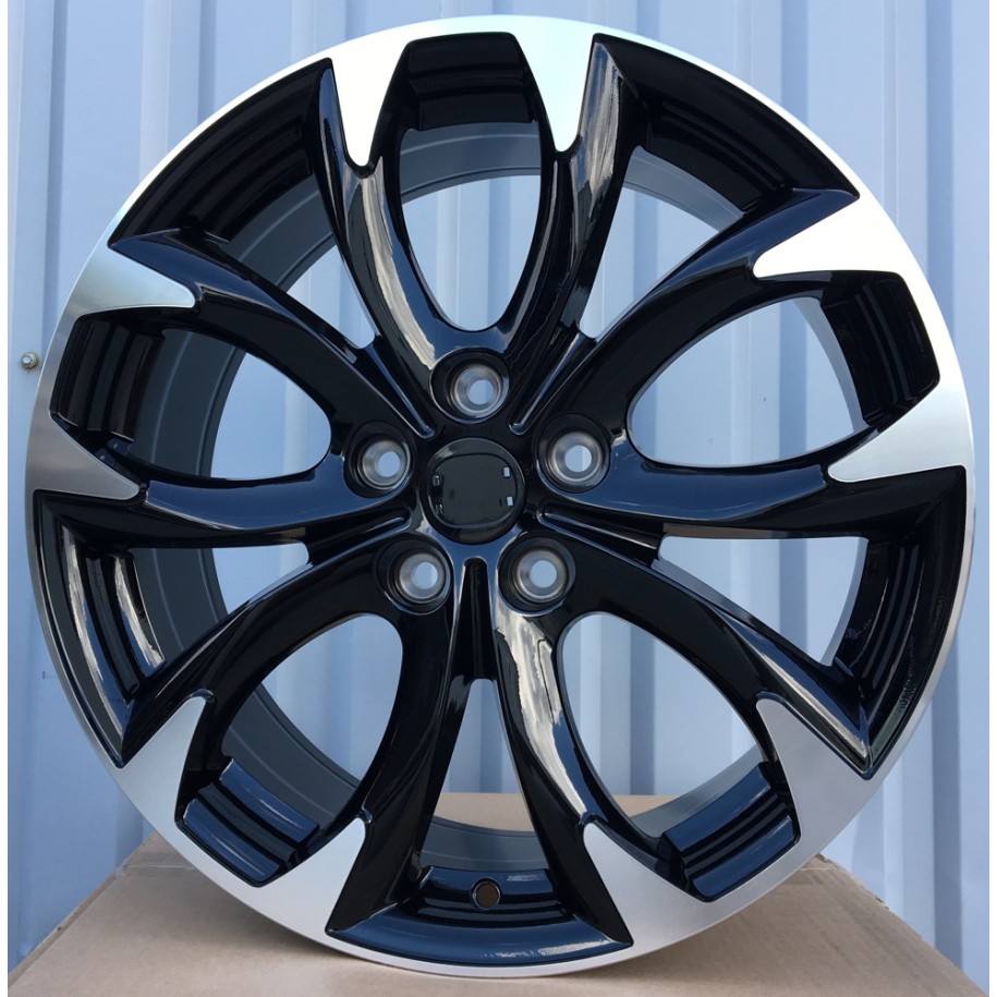 R18x7.5  5X114.3  ET  50  67.1  L1470  (1470187507M)  Black Polished (MB)  For MAZDA  (Z6)