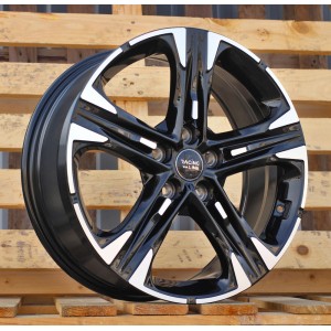 R18x7.5  5X114.3  ET  50.5  67.1  H3482F  Black Polished (MB)  For KIA  (Z7)  (HYBRID FORGED)
