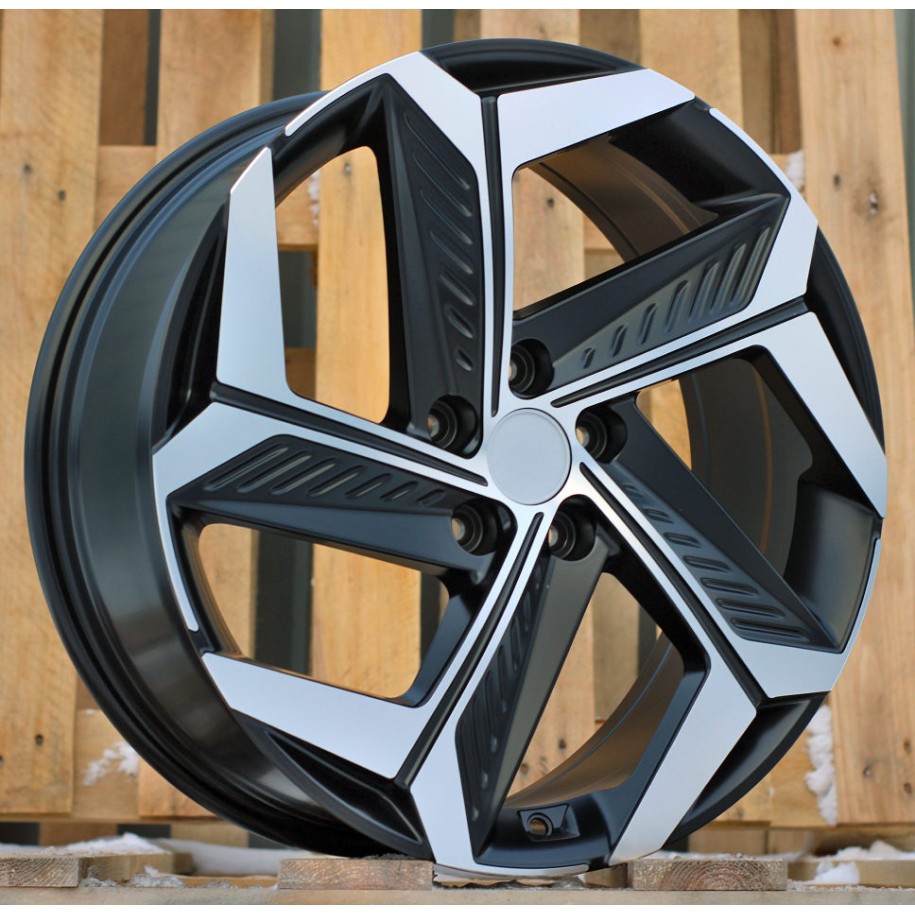 R18x7.5  5X114.3  ET  51  67.1  D1926  (BK1224)  Black Polished Half Matt (MBHM)  For HYUND  (P)  (NEW MODEL)