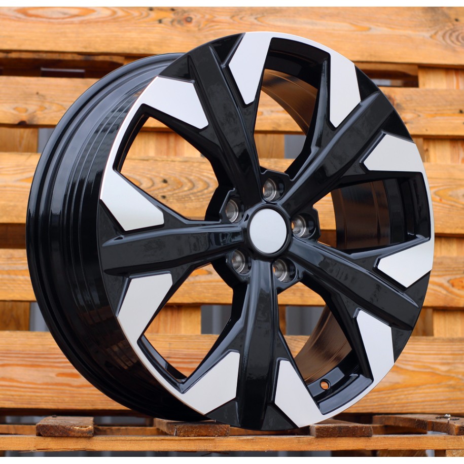 R18x7.5  5X114.3  ET  51  67.1  YF5699  Black Polished (MB)  For KIA  (K7)  (HYBRID FORGED New Model)