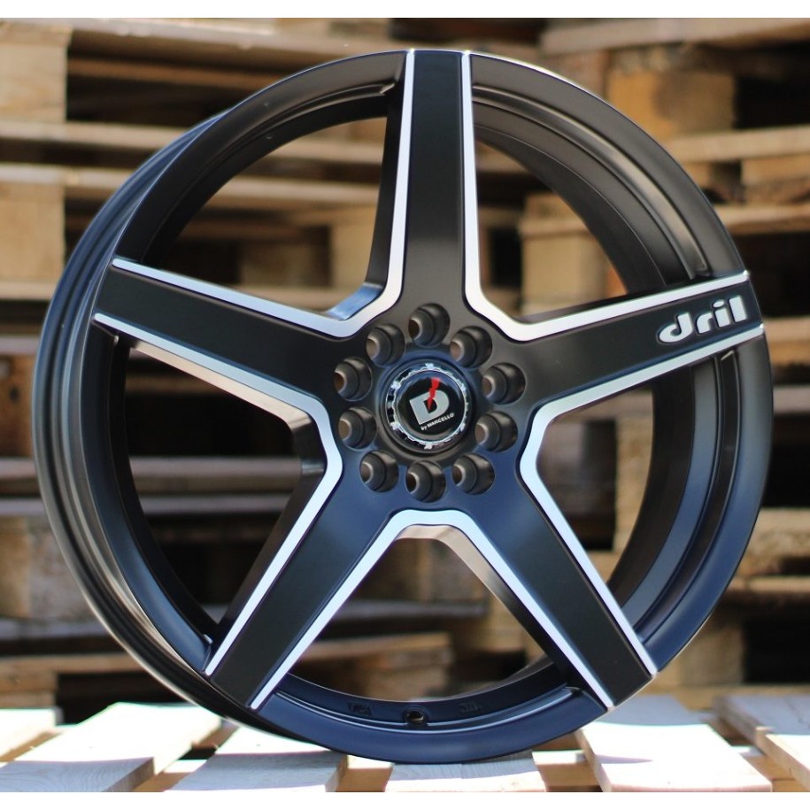 R18x8  10X105/114  ET  35  67.1  A5274  Black Polished Half Matt (MBHM)  For RACIN  (K7)  ((AKC 85 Eur))