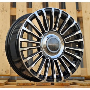 R18x8  10X108/114.3  ET  42  73.1  REW018  Black Polished (MB)  For RACIN  (Z7)  (HYBRID FORGED Mansory Style)