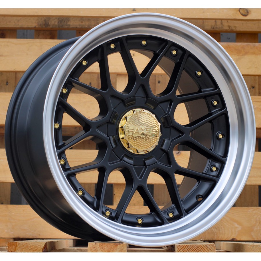 R18x8  10X120/112  ET  30  72.6  HX025  (HX025)  Black Half Matt+Polished Lip (BLHMPL)  For HAXER  (Z1+Z7)  (Rear+Front)