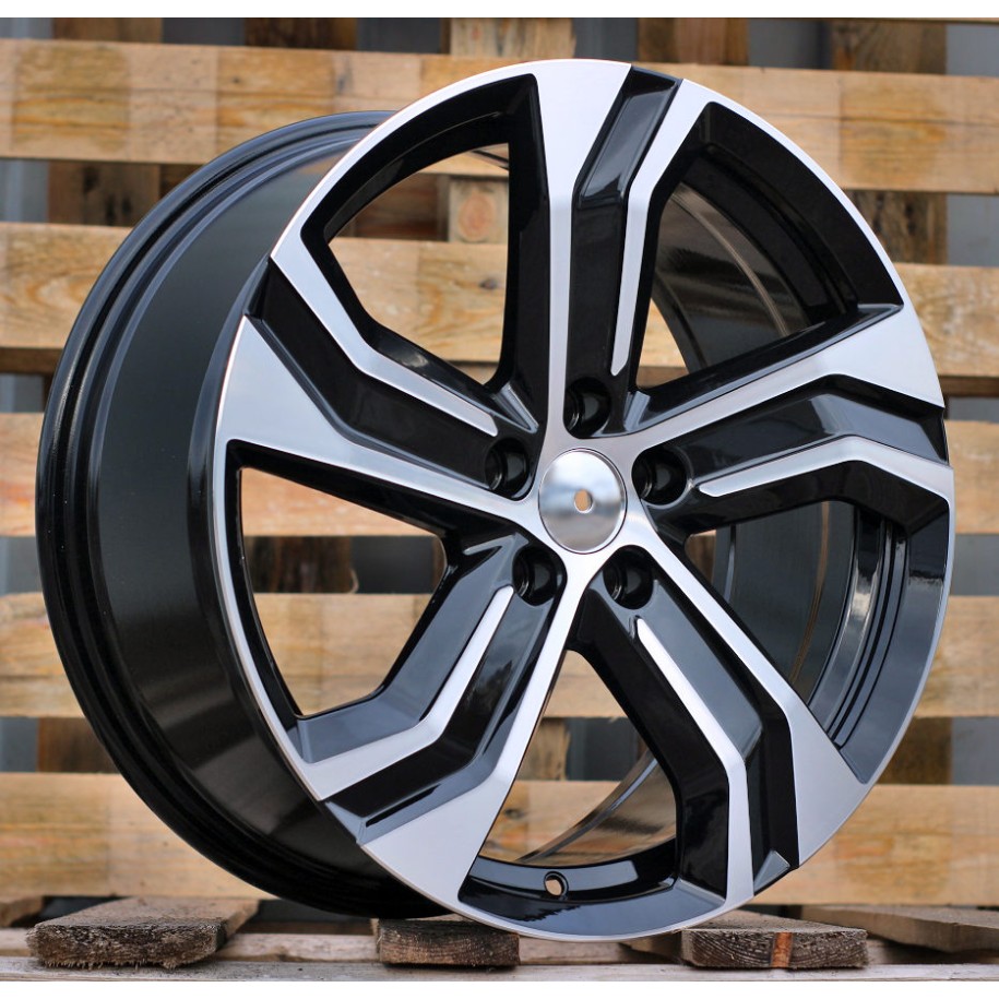 R18x8  5X108  ET  42  63.4  Y0143  (FBX215)  Black Polished (MB)  For VOLVO  (Z3+Z6)  (HYBRID FORGED)
