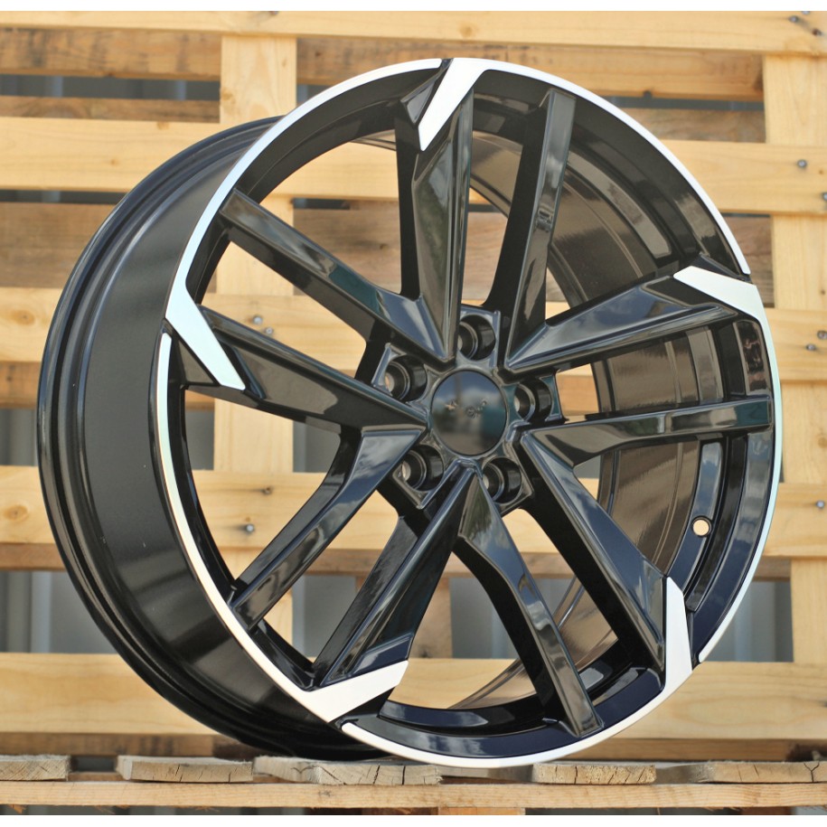 R18x8  5X108  ET  45  65.1  XE170  (BK5788)  Black Polished (MB)  For PEUG  (P+R)