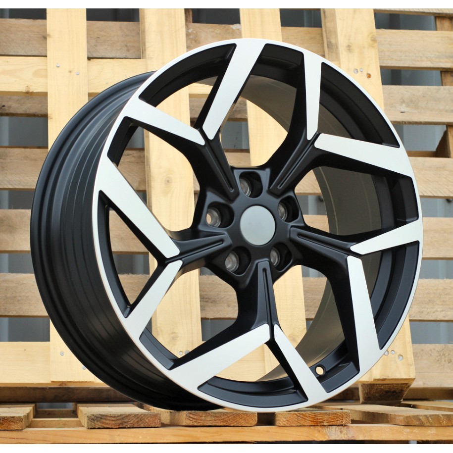 R18x8  5X108  ET  47.5  63.4  YF5729  Black Polished Half Matt (MBHM)  For FORD  (Z5)  (HYBRID FORGED)