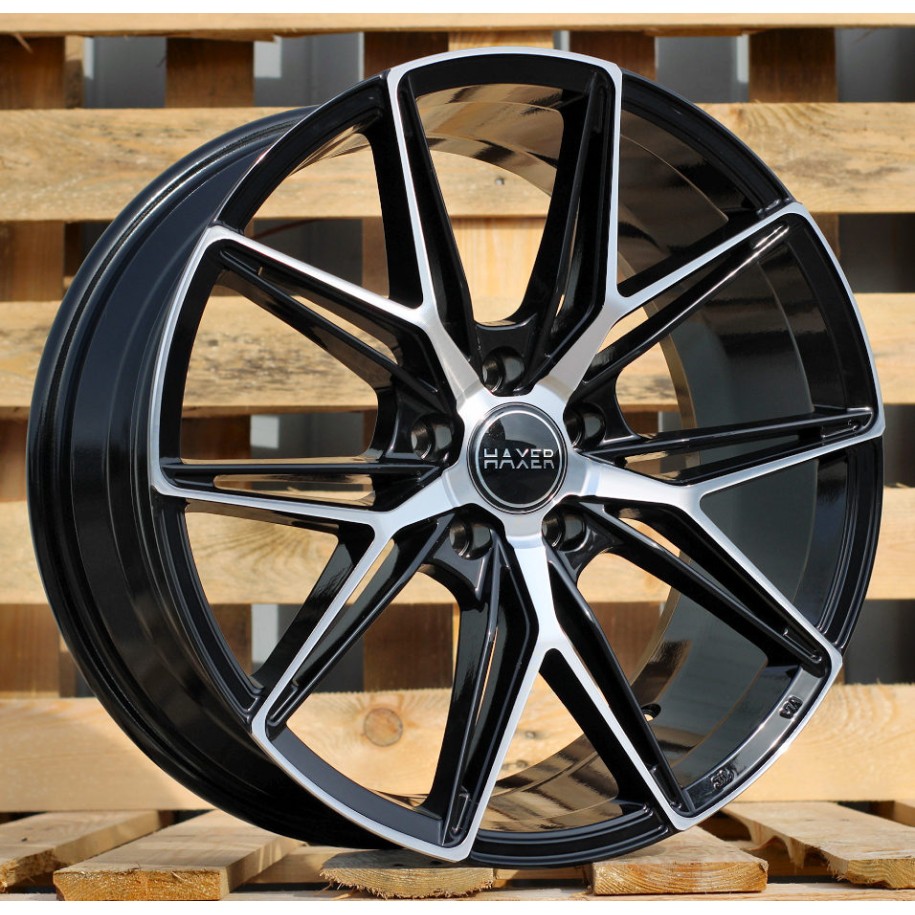 R18x8  5X110  ET  28  65.1  HX043  Black Polished (MB)  For HAXER  (K4)