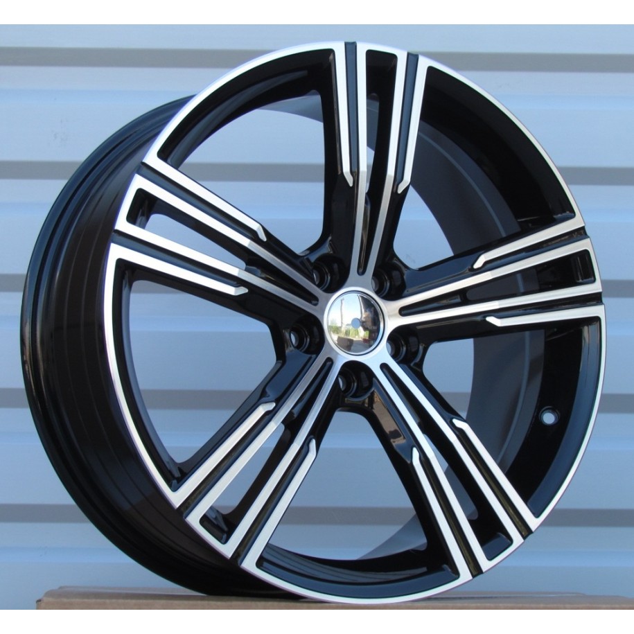 R18x8  5X108  ET  52  63.3  FE184  (YF5773)  Black Polished (MB)  For VOLVO  (K7)  (HYBRID FORGED)