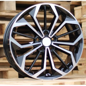 R18x8  5X108  ET  55  63.4  FE187  (FBX216)  Black Polished (MB)  For FORD  (Z4+Z6)  (HYBRID FORGED)