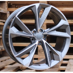 R18x8  5X112  ET  31  66.5  B1566  (FBX008)  Grey Polished (MG)  For AUD  (Z6)  (HYBRID FORGED)