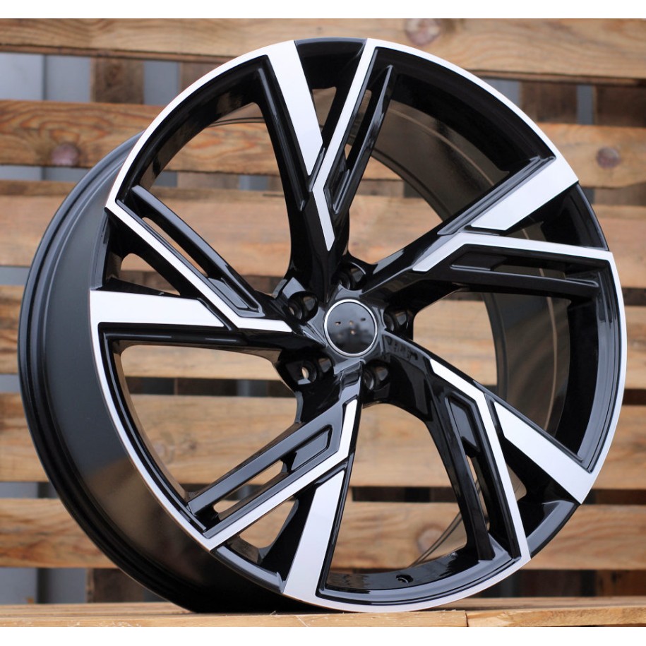 R18x8  5X112  ET  35  66.5  B1571  (IND5452)  Black Polished (MB)  For AUD  (Z5)