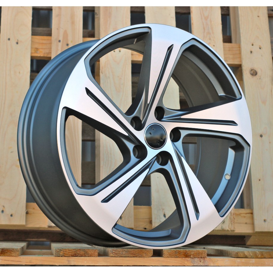 R18x8  5X112  ET  35  66.5  YS1270  (FBX340)  Grey Polished Matt (MGM)  For AUD  (K3)  (HYBRID FORGED)