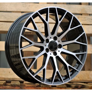 R18x8  5X112  ET  35  66.6  YS1180  (FBX151)  Black Polished (MB)  For MER  (Z5)  (HYBRID FORGED)