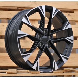R18x8  5X112  ET  40  57.1  YF1150  Black Polished Half Matt (MBHM)  For CUPRA  (P1)  ((AKC 100 Eur)HYBRID FORGED)