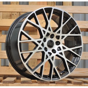 R18x8  5X112  ET  40  66.5  3S1293  (8384)  Black Polished (MB)  For AUD  (Z6)
