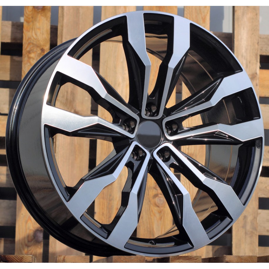 R18x8  5X112  ET  41  57.1  B5333  Black Polished (MB)  For VW  (K4+P)