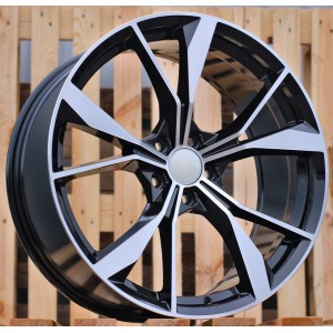R18x8  5X112  ET  41  57.1  B5808  Black Polished (MB)  For VW  (P)