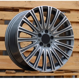 R18x8  5X112  ET  43  66.6  FBX210  Grey Polished (MG)  For MER  (Z5)  ((AKC 90 Eur) HYBRID FORGED)