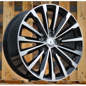 R18x8  5X112  ET  44  57.1  F1526  (YF0458)  Black Polished (MB)  For SKODA  (K7)  (HYBRID FORGED)