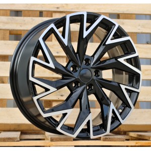 R18x8  5X112  ET  44  57.1  FBX423  Black Polished (MB)  For SKODA  (Z3)  (HYBRID FORGED)