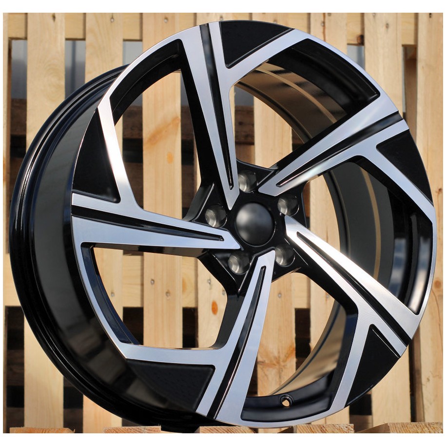 R18x8  5X112  ET  45  57.1  B5851  Black Polished (MB)  For VW  (Z7)