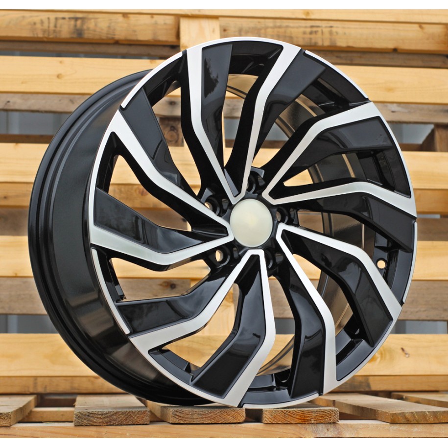R18x8  5X112  ET  45  57.1  B5780  Black Polished (MB)  For VW  (Z7)