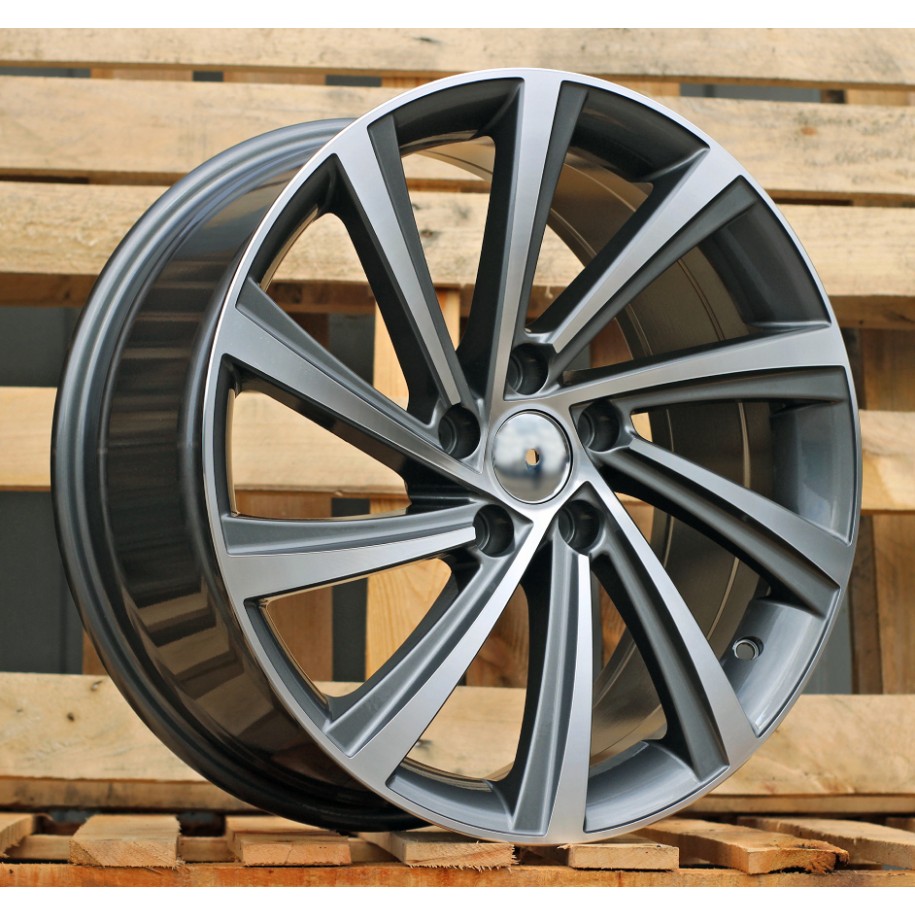 R18x8  5X112  ET  45  57.1  D2403  Grey Polished (MG)  For SKODA  (Z1)  (New Model)