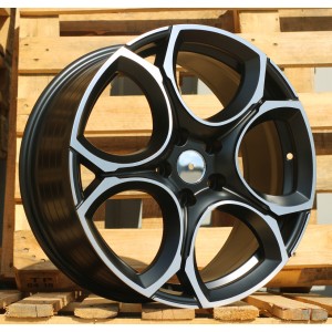 R18x8  5X112  ET  45  57.1  I5162  Black Polished Half Matt (MBHM)  For VW  (Z5)  (NEW Model (Color code MBHW))