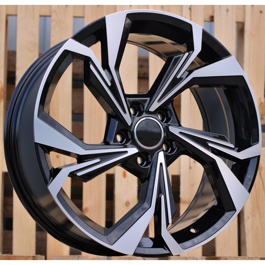R18x8  5X112  ET  45  66.5  B5893  (IN5534)  Black Polished (MB)  For AUD  (K8+Z5)