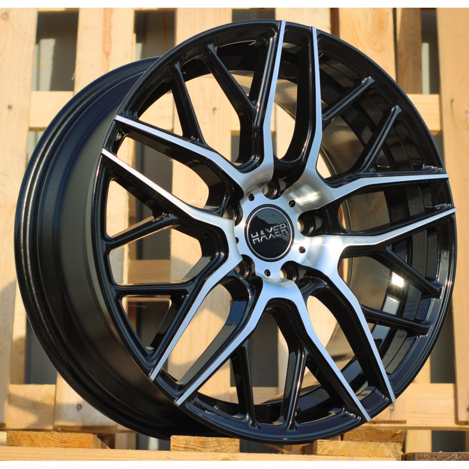 R18x8  5X112  ET  45  66.6  HX038  (B5426)  Black Polished (MB)  For HAXER  (K4)