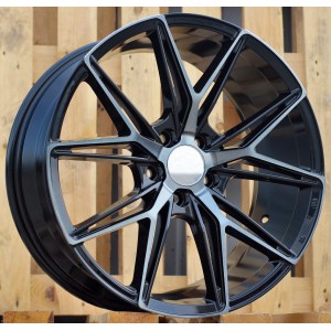R18x8  5X114.3  ET  40  73.1  Y0036  Black+Tinted Face (BLTF)  For HAXER  (K4)  ((AKC 90 Eur))