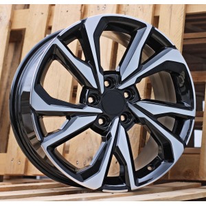 R18x8  5X114.3  ET  50  64.1  A5563  (BK5384)  Black Polished (MB)  For HOND  (P+Z4)