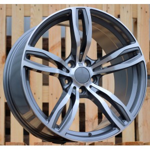 R18x8  5X120  ET  30  72.6  E492  (BK5728)  Grey Polished (MG)  For BMW  (K4)