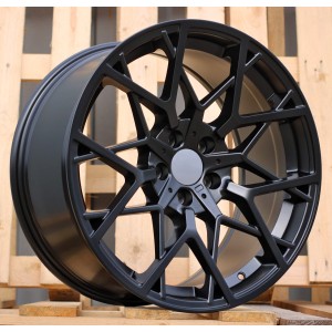 R18x8  5X120  ET  34  72.6  B1383  Black Half Matt (BLHM)  For BMW  (Z2)  (Rear+Front)
