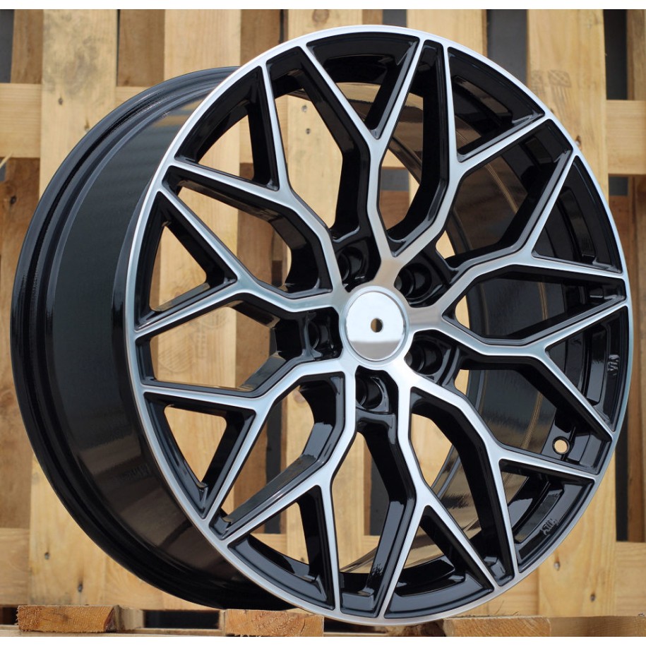 R18x8  5X120  ET  40  72.6  B5812  Black Polished (MB)  For RACIN  (Z7)  (STYLE VOSSEN)