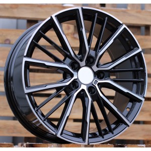 R18x8  5X120  ET  45  72.6  A5824  Black Polished (MB)  For BMW  (P)