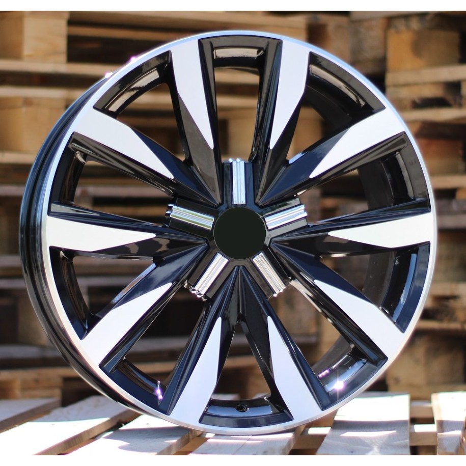 R18x8  5X120  ET  50  65.1  B1351  Black Polished (MB)  For VW  (Z4)  (4x4)