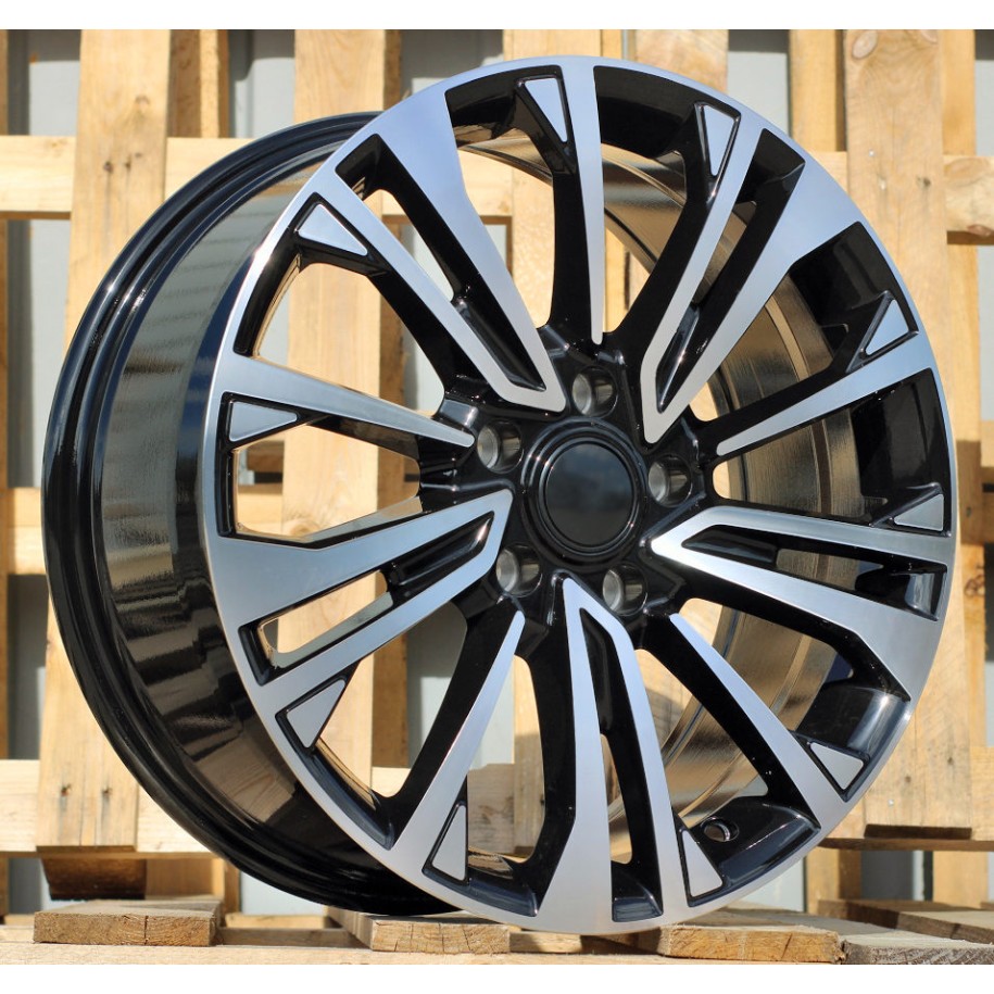 R18x8  5X120  ET  50  65.1  I1114  Black Polished (MB)  For VW  (Z6+Z5)