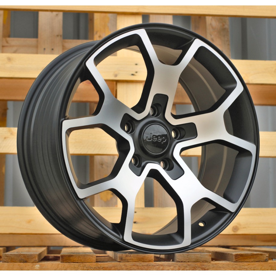 R18x8  5X127  ET  35  71.5  FBX372  Black Polished Half Matt (MBHM)  For JEEP  (Z4)  (HYBRID FORGED)