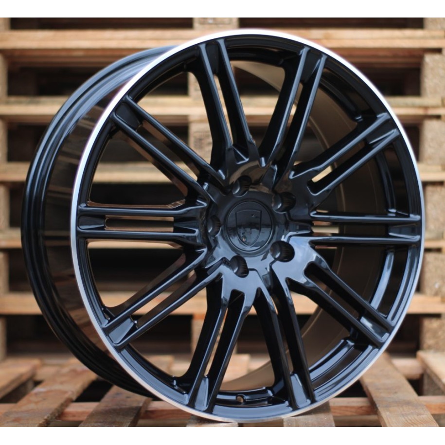 R18x8  5X130  ET  50  71.6  BY476  Black+Polished Lip (BLPL)  For PORCH  (Z2)