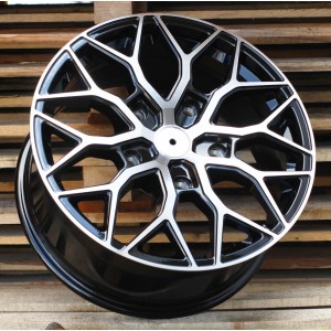R18x8  5X160  ET  50  65.1  I0319  (IN-LD1)  Black Polished (MB)  For RACIN  (K7+M+Z5)  (Style Vossen (max 1100kg))