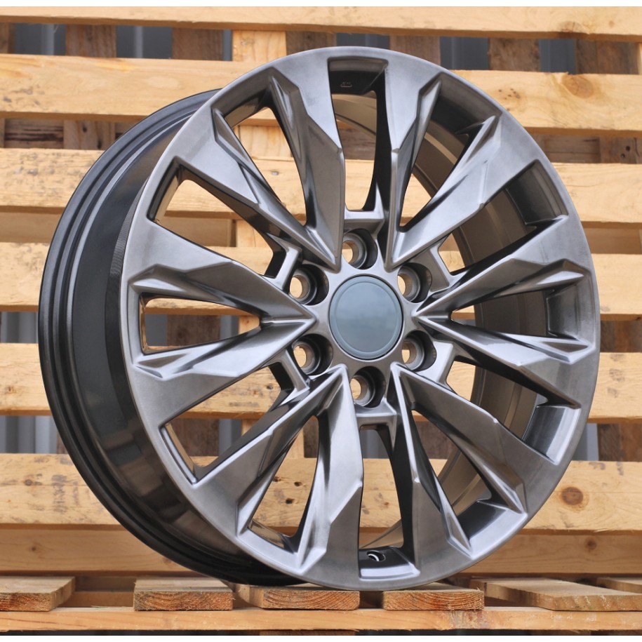 R18x8  6X139.7  ET  25  106.1  Y0185  (H880F)  Black Polished (MB)  For TOYOT  (K7)  (HYBRID FORGED)