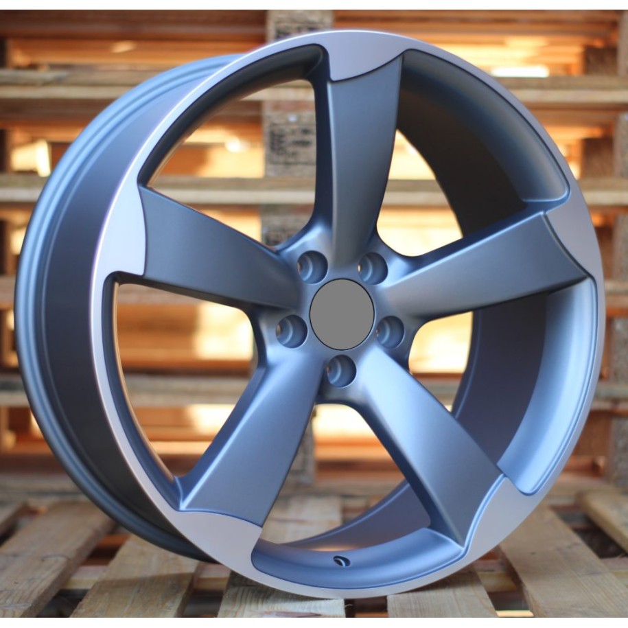 R18x8.5  5X112  ET  35  66.5  BK217  (BY939)  Grey Polished Half Matt (MGHM)  For AUD  (P1)