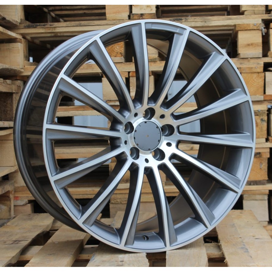 R18x8.5  5X112  ET  35  66.6  B1048  Grey Polished (MG)  For MER  (Z1+Z2)  (Rear+Front)