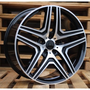 R18x8.5  5X112  ET  43  66.6  BK206  Black Polished (MB)  For MER  (K4+P)