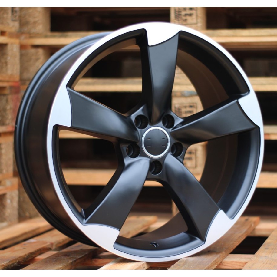 R18x8.5  5X112  ET  45  66.5  BK217  (BY939)  Black Polished Half Matt (MBHM)  For AUD  (P+P1+K7)