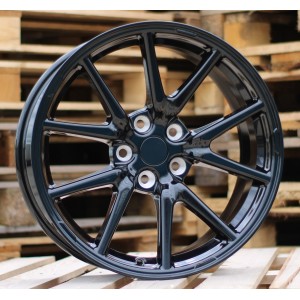 R18x8.5  5X114.3  ET  40  64.1  B1503  Black Half Matt (BLHM)  For TESLA  (Z1)  (Model 3)