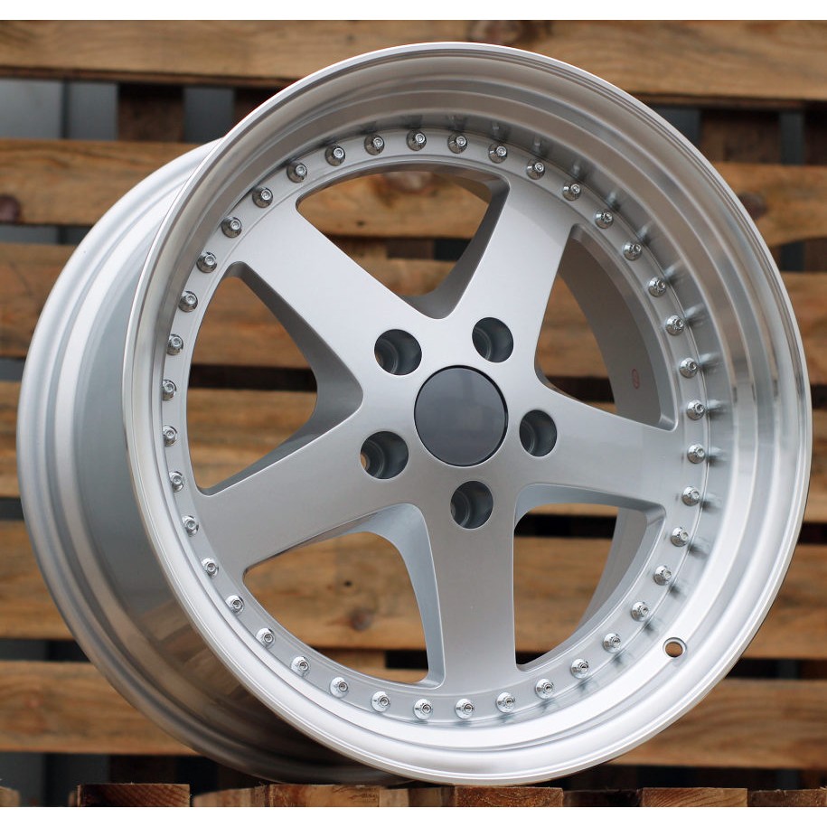 R18x8.5  5X120  ET  30  72.6  B1161  Silver+Polished Lip (SP)  For BMW  (P)  (Rear+Front)