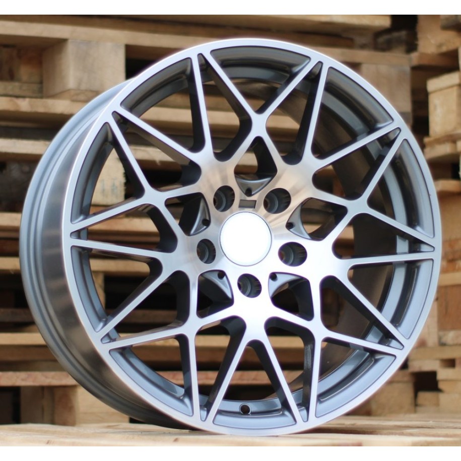 R18x8.5  5X120  ET  35  72.6  B5167  Grey Polished (MG)  For BMW  (K2)  (Rear+Front)