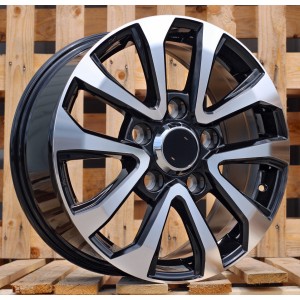 R18x8.5  5X150  ET  40  110.1  B1156  (H706F)  Black Polished (MB)  For TOYOT  (Z6)  (HYBRID FORGED)